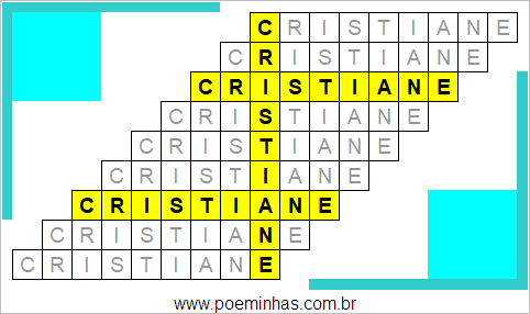 Acróstico de Cristiane