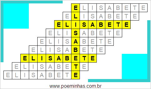 Acróstico de Elisabete