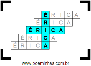 Acróstico de Érica