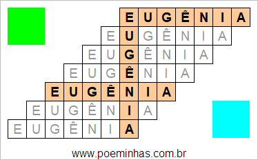 Acróstico de Eugênia