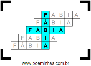 Acróstico de Fábia