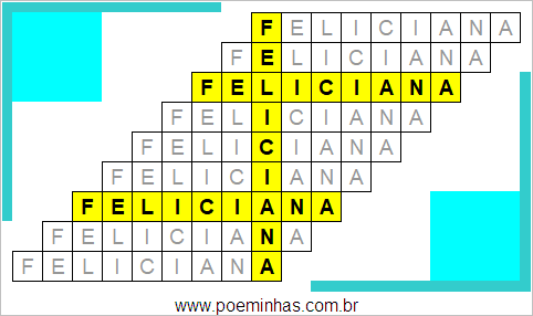 Acróstico de Feliciana