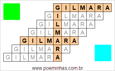 Acróstico de Gilmara