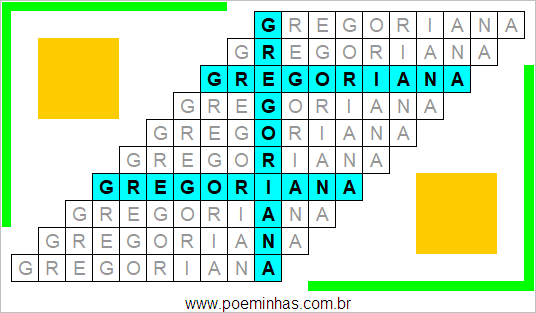 Acróstico de Gregoriana