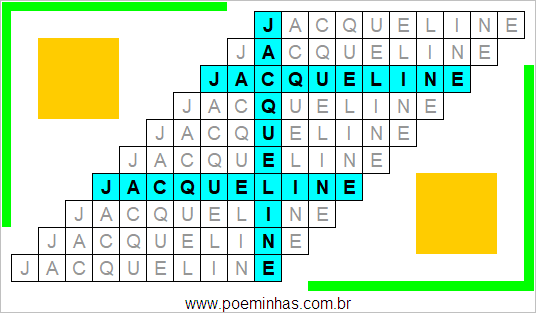 Acróstico de Jacqueline