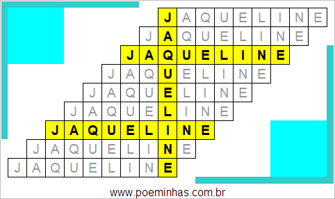 Acróstico de Jaqueline