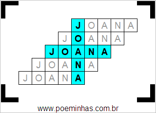 Acróstico de Joana