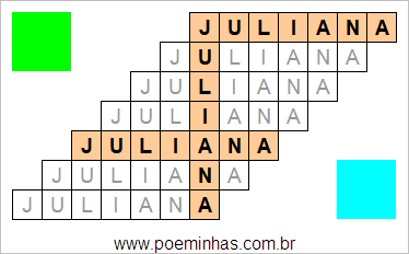 Acróstico de Juliana