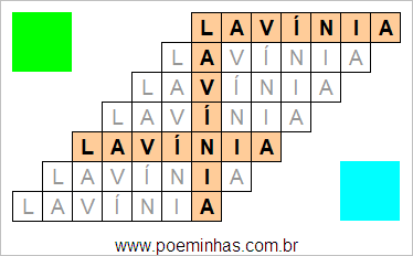 Acróstico de Lavínia