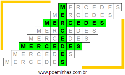 Acróstico de Mercedes