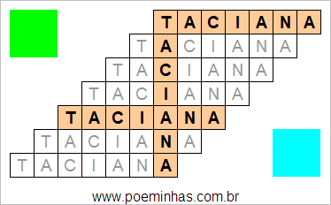 Acróstico de Taciana