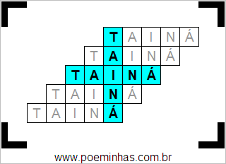 Acróstico de Tainá