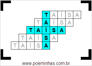 Acróstico de Taísa