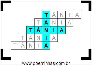 Acróstico de Tânia