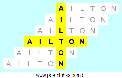 Acróstico de Ailton