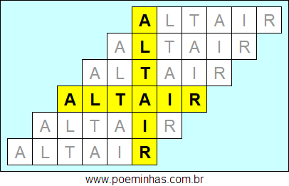 Acróstico de Altair