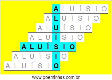 Acróstico de Aluísio