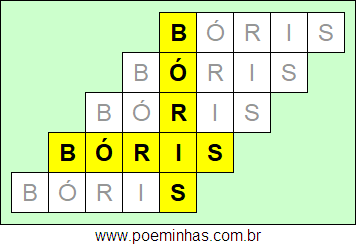 Acróstico de Bóris