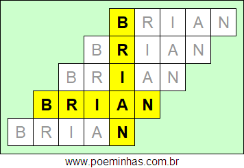 Acróstico de Brian