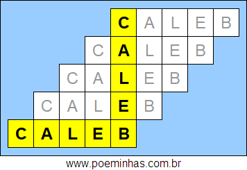 Acróstico de Caleb