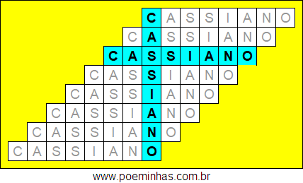 Acróstico de Cassiano