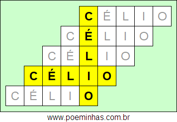 Acróstico de Célio