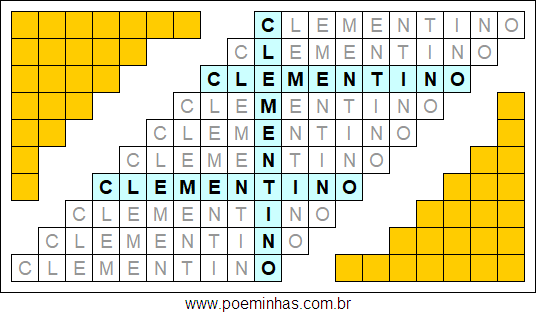 Acróstico de Clementino
