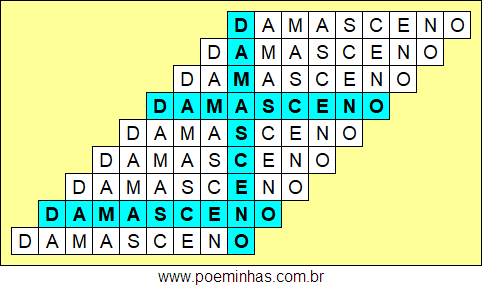 Acróstico de Damasceno