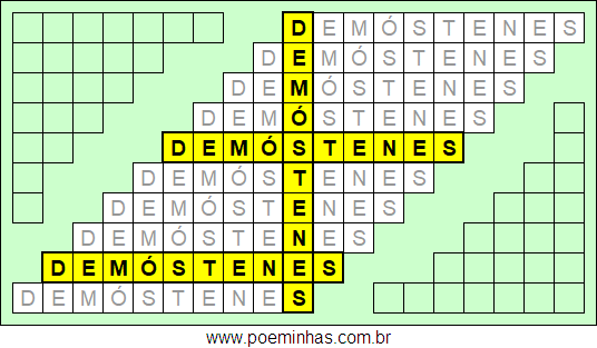 Acróstico de Demóstenes