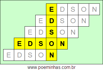 Acróstico de Edson