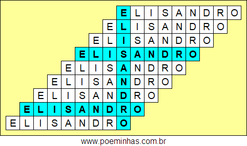 Acróstico de Elisandro