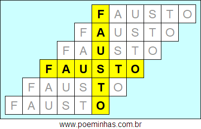 Acróstico de Fausto