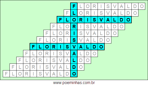 Acróstico de Florisvaldo