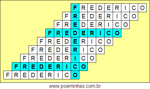 Acróstico de Frederico