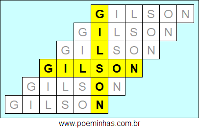 Acróstico de Gilson