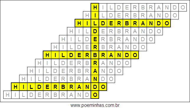 Acróstico de Hilderbrando