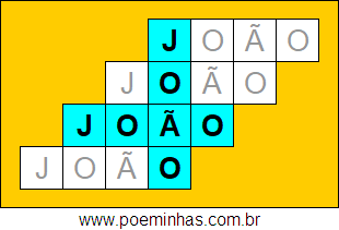 Acróstico de João