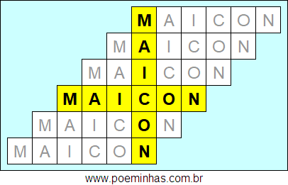 Acróstico de Maicon