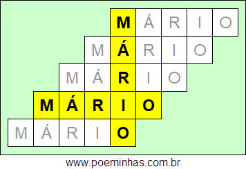 Acróstico de Mário