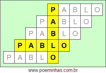 Acróstico de Pablo