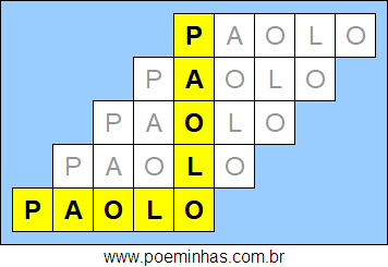 Acróstico de Paolo