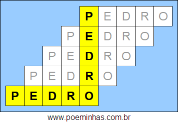 Acróstico de Pedro