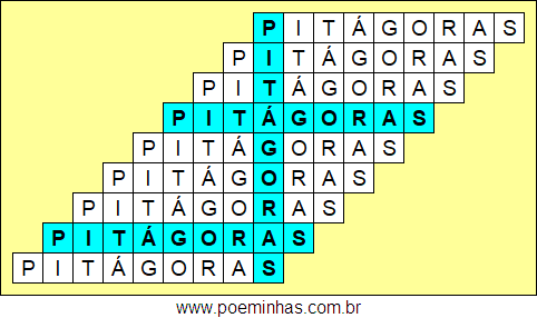 Acróstico de Pitágoras