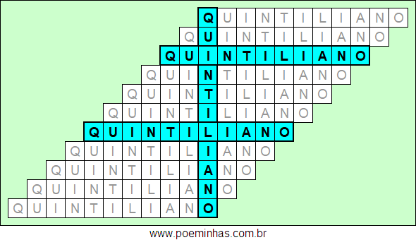 Acróstico de Quintiliano