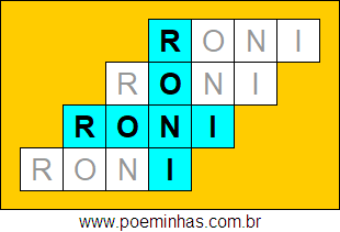 Acróstico de Roni