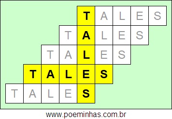 Acróstico de Tales