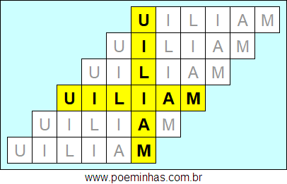 Acróstico de Uiliam