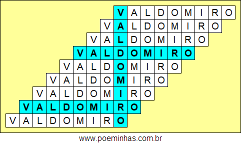 Acróstico de Valdomiro