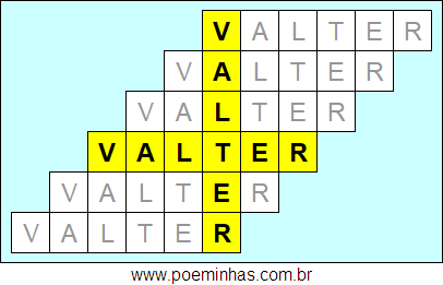 Acróstico de Valter