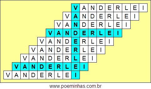 Acróstico de Vanderlei